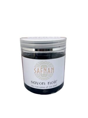 Savon Noir Au Curcuma Et Au Miel 500g - Safnan - Dsm