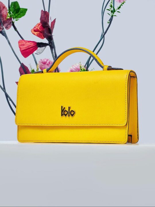 Sac cuir jaune - Kolo