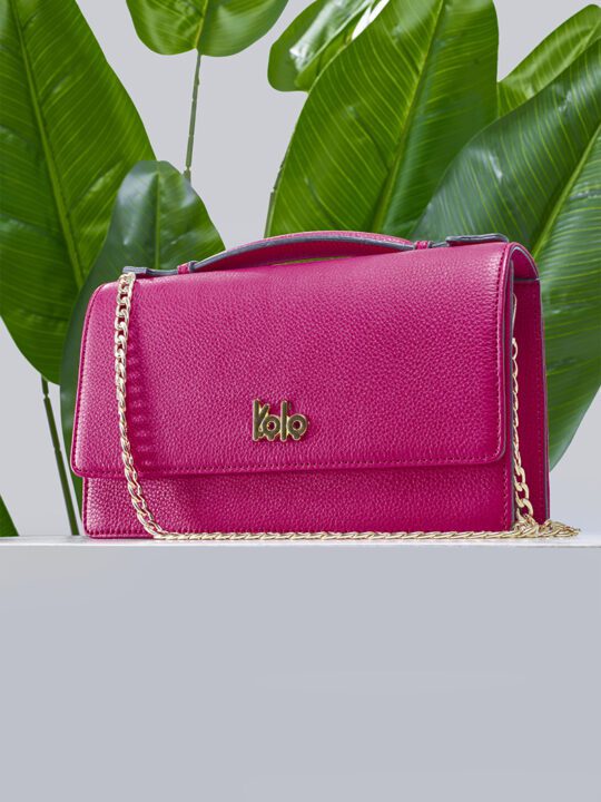 Sac cuir rose fuchsia - Kolo