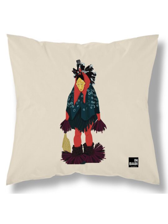 Housse coussin modèle masque gou gouro - In Babi