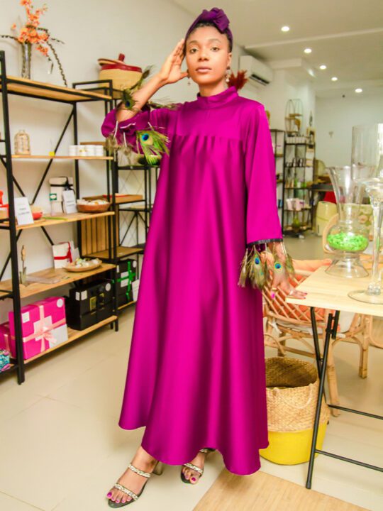 Robe de cérémonie Violet - Abdjeni Couture