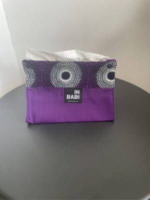 Etui à mouchoir violet gris - In Babi