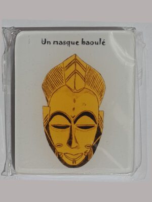 Magnet masque Baoulé - Africa’s Zoom & Drawing