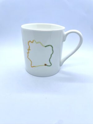 Mug en porcelaine modèle carte cote d’ivoire - In Babi