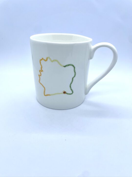 Mug en porcelaine modèle carte cote d’ivoire - In Babi