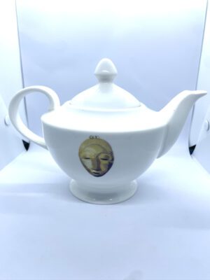 Théière en porcelaine modèle le masque baoulé - In Babi