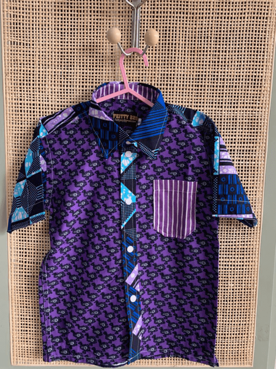 Chemise violet bleu - Feitty 225