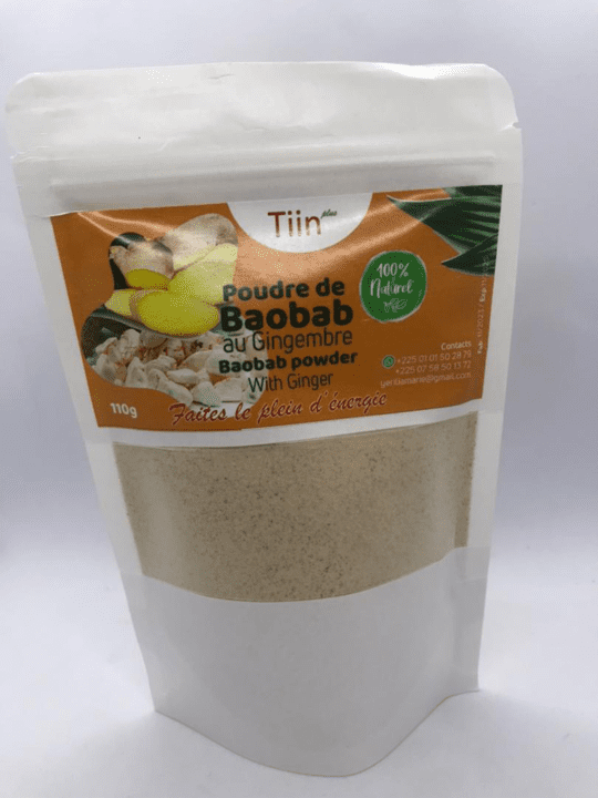 POUDRE DE BAOBAB AU GINGEMBRE - TIIN