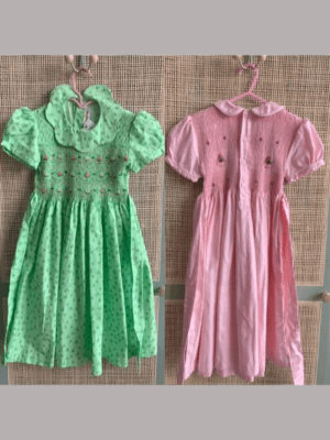 Robe cotton motif vert – Happy People